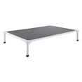 thumbnail image 6 of Elevated Dog Bed for Large Dogs,Portable Raised Dog Cot with Aluminum Tube Metal Frame&Breathable Textilene Mesh,Indoor&Outdoor Pet Cooling Raised Hammock Bed,XL,Gray, 6 of 10
