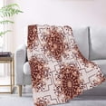thumbnail image 2 of XMXT Flannel Warm Throw Blanket, Beautiful Persian Patterns Bedroom Decor Blankets for Bed Couch Living Room, 50 x 70 inches, 2 of 9