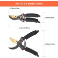 thumbnail image 3 of Professional Pruning Shears with Premium Titanium Blades and EVA Handles, with Replacement Blade and Spring, Bypass Pruner, 3 of 4
