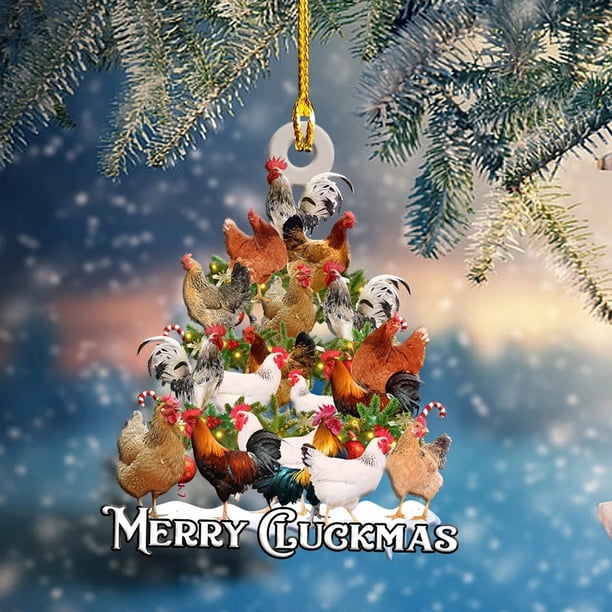 Adorno de madera navideño 2024 - Colgante personalizado de árbol acrílico para decoración navideña interior y exterior - Decoración del salón y dormitorio del hogar