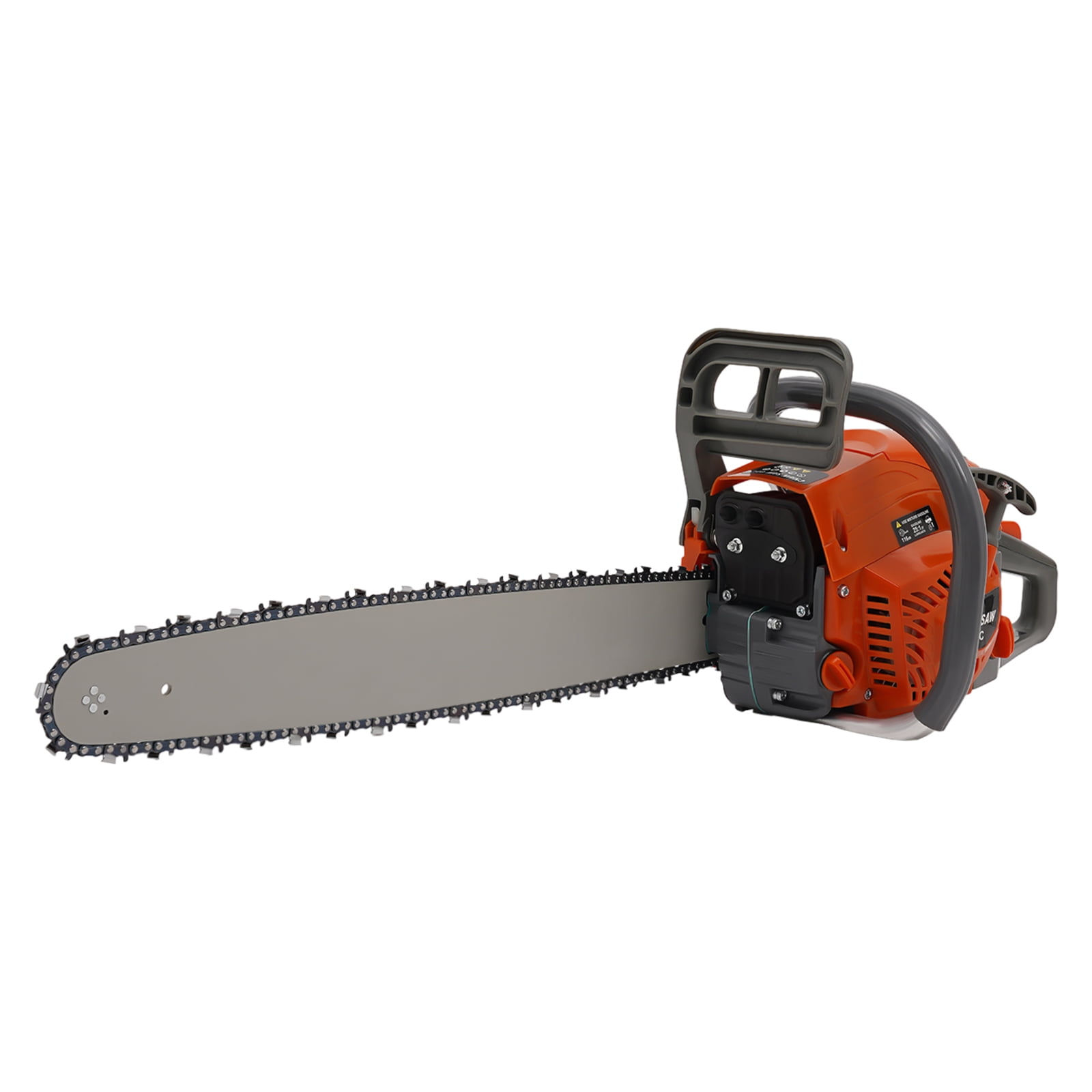 YIYIBUYS 60CC 2-Stroke Gas Powered Chainsaw Handheld Cordless Petrol Chain Saw Gasoline Chainsaw for Garden Pruning, Forest Logging, Chopping Wood Outdoor Wood Cutting