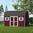 thumbnail image 2 of Little Cottage Co. 12x14 Value Gambrel Workshop Barn with 6 ft. Sidewalls and Floor, Outdoor Wood Storage Shed Do-It-Yourself Precut Kit, 2 of 13
