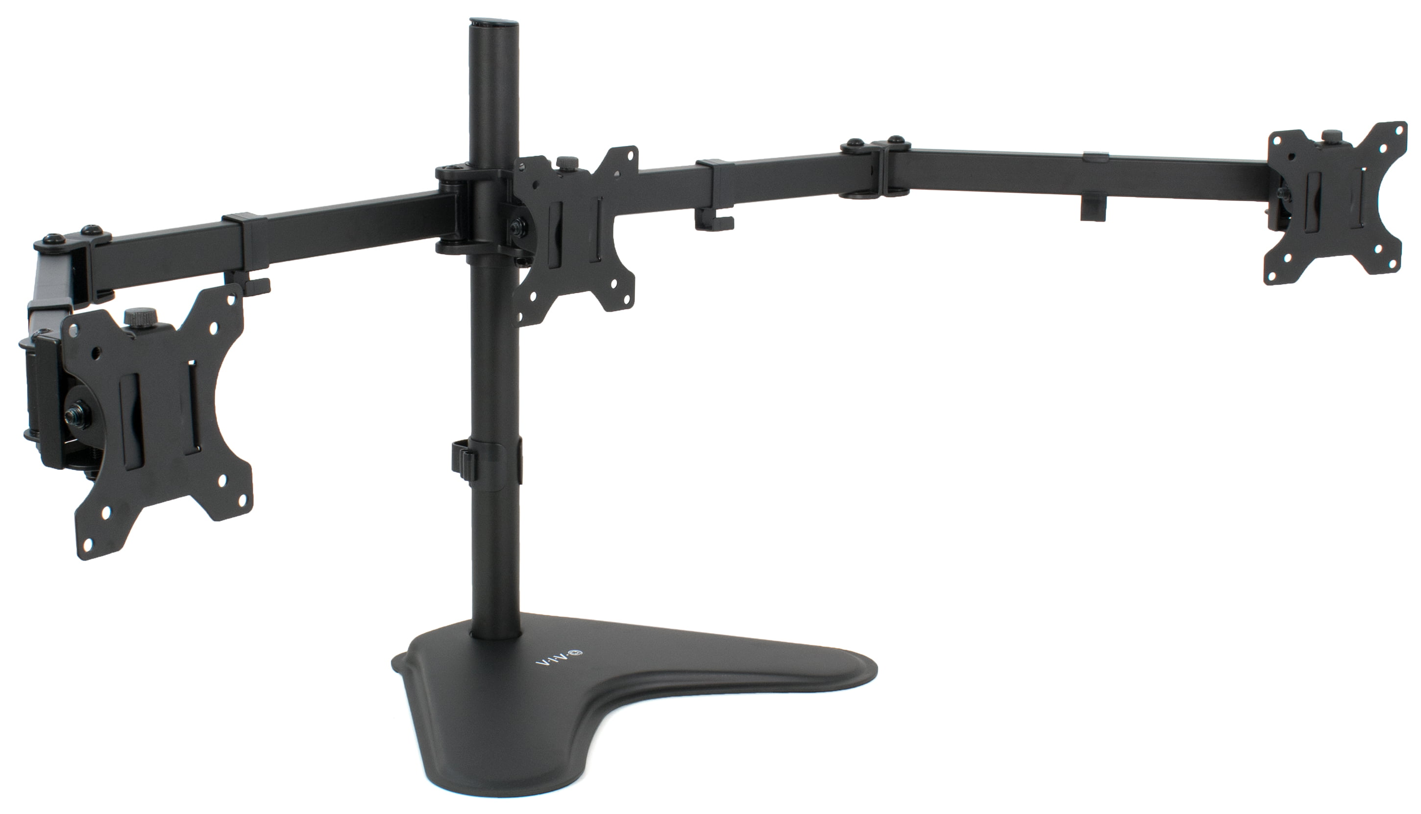 VIVO Triple Monitor Adjustable Mount Articulating Stand for 3 Screens up to 24/"