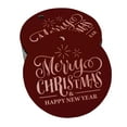 thumbnail image 1 of Inkdotpot Réel Or Rose Feuille Joyeux Noël & Heureux Nouvel An Texte Tags Favor Hang Papier Tags 100 Pièces, 1 of 6
