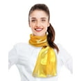thumbnail image 3 of CBC Crown Women's Silk Feel Solid Color Satin Striped 13" x 60" Fashion Shawl Scarf, 3 of 4
