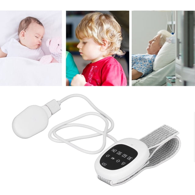 Alarma eléctrica para enuresis alarma para enuresis de bebés larga distancia de recepción vibración luz intermitente puerto de carga USB para hospital ANGGREK Otros