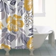 thumbnail image 4 of Waterproof Yellow Flower Wildflower Botanical Shower Curtain 72x72 Inch Boho Style Polyester Unique Shower Curtain for Bathroom Hotel Home Decor with 12 Plastic Hooks, 4 of 5