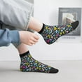 thumbnail image 2 of Naloa Watercolor Meadow Flowers Ankle Socks for Women Non Slip Socks No Show Socks Classic Low Cut Casual Socks Casual Socks, 2 of 7