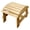 Natural, variant on W Unlimited Oceanic Pine Wood Patio Ottoman in Red