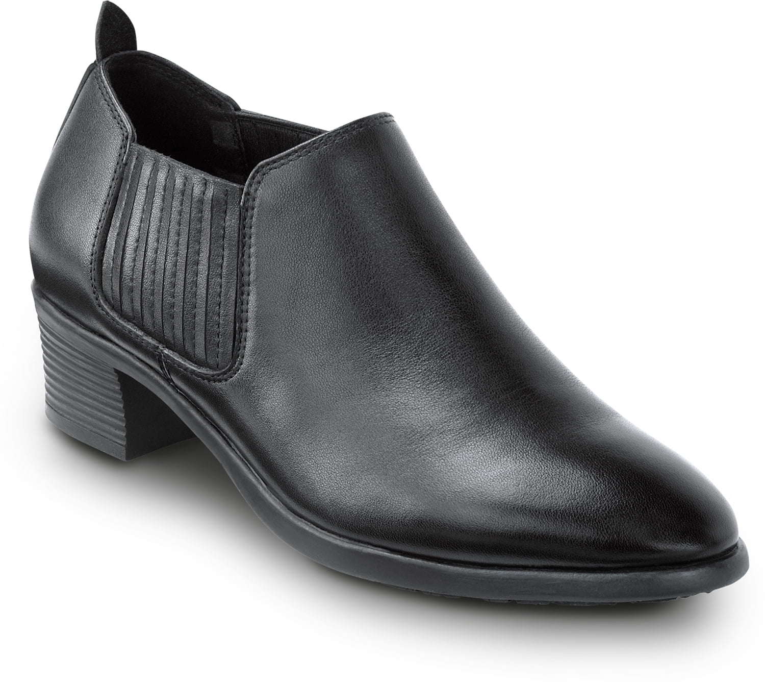 SR Max Galena, Women's, Black, Demi Boot Style Soft Toe Slip Resistant Work Shoe (8.0 M)