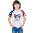 thumbnail image 6 of Gamivast Placed Girls 4Th Of July Usa Shirt Usa Flag Patriotic T-Shirt Independence Day Outfit for Kids White Placed Recently By Me,the Past Month, 6 of 7