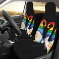 thumbnail image 2 of Sikiie Happy Pride Gnome Car Seat Protector 2 Pack Car Seat Cushion Mat, Car Seat Covers for SUV, Truck, Van, 2 of 7