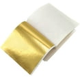 thumbnail image 3 of Injueey 100 Uds. Hoja de papel de aluminio para pared de oficina en casa, caja de regalo de papel de cobre dorado DIY, decoración de caja Artesanía papel de aluminio dorado Injueey HA001893-01, 3 of 6