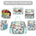 thumbnail image 2 of Colorful Dinosaurs Rainbow Pattern Womens Lunch Box for Work,Insulated Large Lunch Bag for Tween and Teen,Loncheras Para Mujer,Leakproof Adult Lunch Bag for Work,Beach,Travel,Picnic,Camping, 2 of 7
