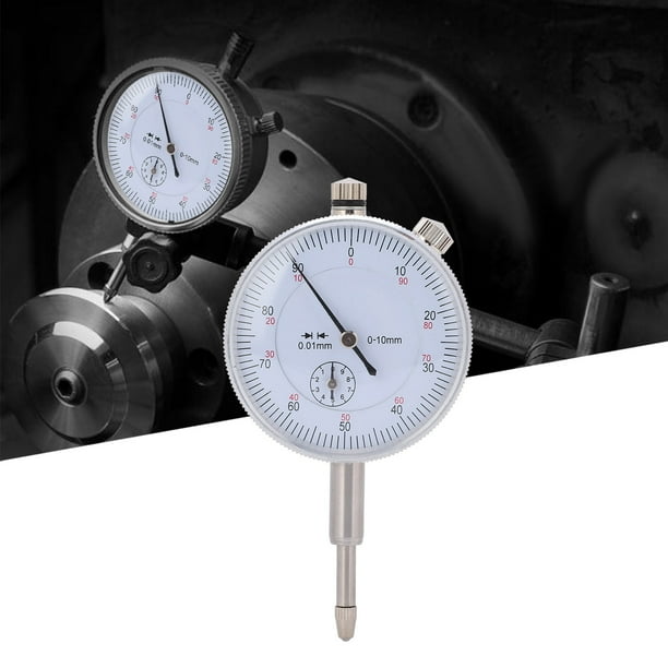 Medidor Indicador De Profundidad, Indicador De Cuadrante Medidor Impermeable Y Una Prueba De Polvo 0-10 Mm Para Fabricación Mecánica Para Mantenimiento De Equipos Calibración De