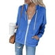 thumbnail image 1 of Chaqueta deportiva con capucha y cremallera para mujer, abrigo de manga larga, tops casuales s202412243747, 1 of 2
