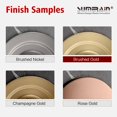 thumbnail image 2 of Brushed Brass Wall Mount Bathroom Faucet Two Cross Handles and Rough-in Valve Included,SUMERAIN, 2 of 6