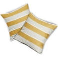 thumbnail image 4 of Yellow Outdoor Pillow Covers 20x20 Inch Pack of 2 Gray and White Stripe Throw Pillow Covers Farmhouse Pillowcase Linen Square Cushion Cover for Bedroom Sofa Couch Home Decor, 4 of 6