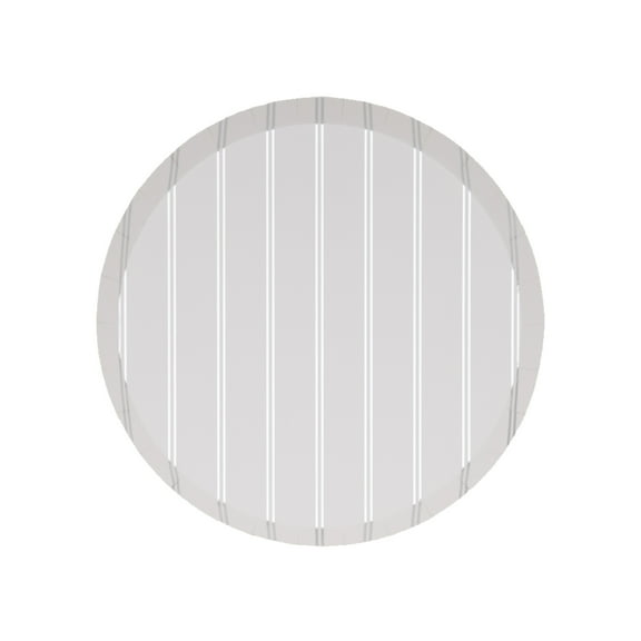 Silver Signature Stripe Small Plates - 8ct