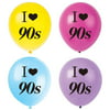 MAGJUCHE I Love 90s Balloons, 16pcs 1990s Throwback Themed Party Decorations, Supplies