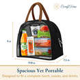 thumbnail image 3 of ComfiTime Lunch Bag - Insulated Lunch Box for Women, 8L or 14 Cans Large Capacity Cooler Bag for Adults & Teen, Cute Aesthetic Lunch Tote for Work, School, Extra Zippered Pocket for Wallet & Phone, 3 of 12
