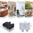 thumbnail image 2 of Toma de corriente para exteriores de 16 A y 220 V, toma de corriente para exteriores de ABS de alta calidad, resistente al agua, IP66, con protección para niños, montaje en pared, resistente a la, 2 of 2