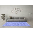 thumbnail image 3 of Ahgly Company Machine Washable Indoor Square Persian Blue Traditional Area Rugs, 3' Square, 3 of 4