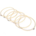 thumbnail image 3 of AdjustableStitch Frame Circle Embroidery Hoops, Durable Bamboo Sewing Tools with Clamp for Universal Crafts, 3 of 8