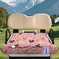 thumbnail image 3 of XYZCANDO Cute Hen Floral Golf Cart Seat Cover - Non-Slip Washable Towel Cover With 4 Pockets, Universal 2-Seat Golf Cart Accessory, 3 of 9