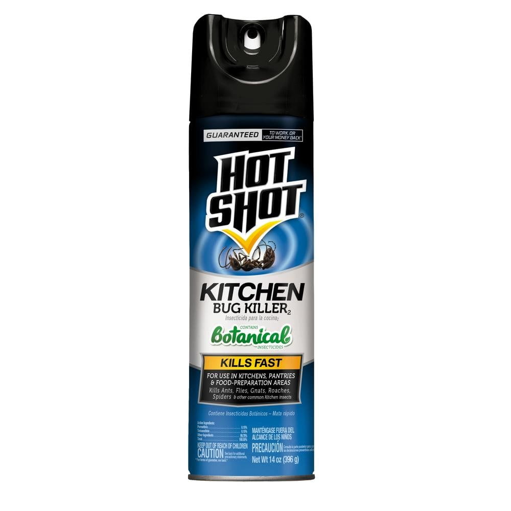 14 oz. Kitchen Bug Killer Spray Killing Ants Flies Roaches Spiders HOT SHOT