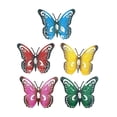 thumbnail image 1 of Mariposa de metal decorativa para pared, objeto de colección de metal para porche, cerca o patio. 5 piezas, 1 of 9