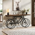 thumbnail image 3 of Finmind 70.9" Console Table, Extra Long Sofa Table with Bicycle Base, 3 of 7