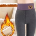 thumbnail image 6 of Odeerbi Womens Fleece Lined Leggings High Waisted Winter Warm Pants Yoga Running Tights Loose 2024 Casual Thick Soft Thermal Leggings Gray, 6 of 7