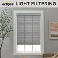 thumbnail image 3 of Eclipse Zebra Shades, Cordless Roller Shades, Light Filtering Window Shades, 36 in Wide x 72 in Long, Grey, 3 of 9