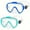 Green+Translucent Blue, variant on 2pcs Swimming Goggles for Adults, Anti-Fog Swim Goggles with Nose Clip, Leakproof Clear Mask 180 Wide Angle, Suitable for Adult Men and Women