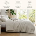 thumbnail image 4 of Twin Comforter Set, 3 Pieces Soft Pinch Pleat Beige Bedding Set for All Season, 4 of 6