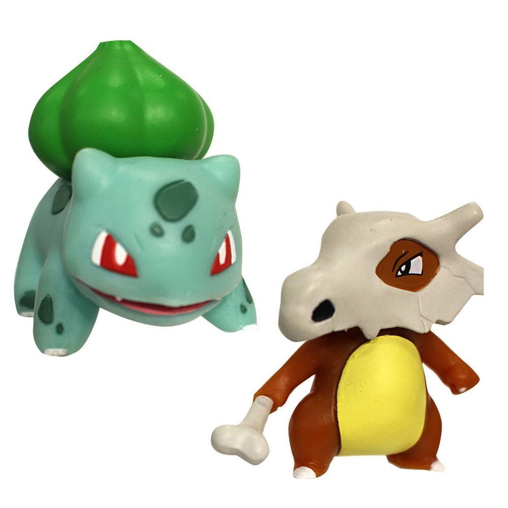 Pokemon 2" & 3" Bulbasaur & Cubone Action Figure Collectible Set