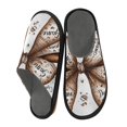 thumbnail image 2 of IAUYY Memory Foam House Slippers Suitable for Both Men and Women. Comfortable, Anti-Slip Plush Flat-Bottomed Slippers The Best Holiday Gift Tie A Bow, 2 of 9