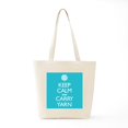 thumbnail image 6 of CafePress - Turquoise Keep Calm And Carry Yarn Tote Bag - Unisex Canvas Tote Bag, Beige, 1-Piece, 6 of 7