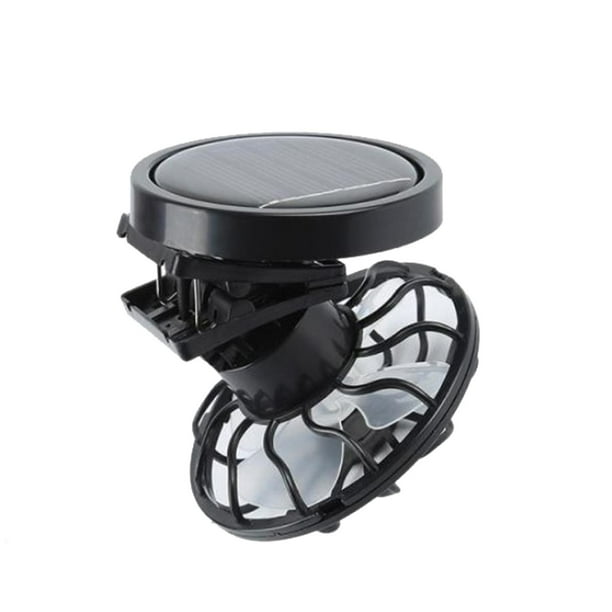 Ventilador con energía Solar, ventilador con tapa con Clip, ventilador de refrigeración ligero, ventilador portátil, ventilador Personal para