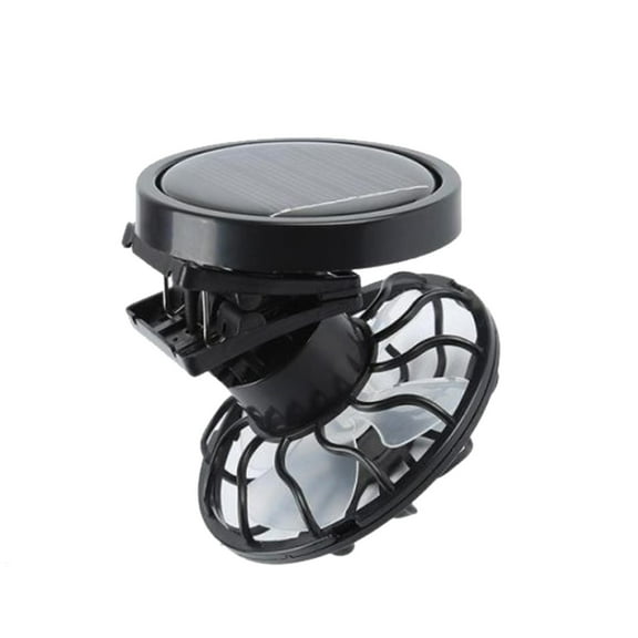 Fzaqwen Clip on Fan Solar Powered Portable Fan Mini Cooling Personal Fan Hands Free Clamp Suitable for Outdoor Activities Fishing Hiking Mountainee