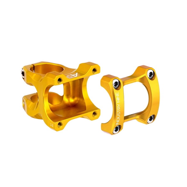 Stem, Diameter: 31.8mm, Length: 40mm, Steerer: 1-1/8'', 6°, Gold