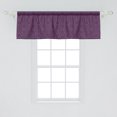 thumbnail image 2 of Ambesonne Abstract Art Window Valance, Ornate Damask Pattern, 54" X 18", Pale Eggplant Plum White, 2 of 3