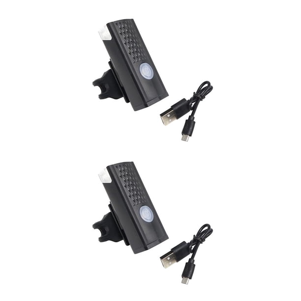 Eigraketly Nuevo bicicleta luces traseras delanteras bicicleta de montaña noche ciclismo faro USB LED advertencia de seguridad luz trasera accesorios negro 2piezas Eigraketly CBP102120