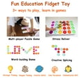 thumbnail image 2 of 24 Pcs Fidget Blocks, Push Silicone Popper Fidget Sensory Toy, Infinity DIY Pop Building Blocks, Great Tool for Classroom (White), 2 of 5