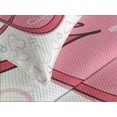 thumbnail image 4 of Ambesonne Pink Quilted Bedspread Set 3 Pcs, I Love Family Hearts Swirl, Queen Size, Pink Grey White, 4 of 5