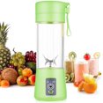thumbnail image 1 of Personal Blender, Portable Juicer Electric Fruit Blender, Mini Blender Smoothie Maker Mixer, Usb Juice Blender, Rechargeable, 6 Blades In 3d For Excellent Blending, 380 Ml Green, 1 of 6