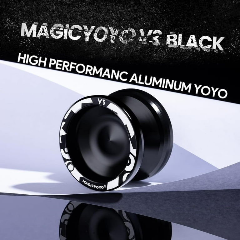 Magicyoyo Responsive Yoyo V3 Black - Metal, Adults, Spin Bearing