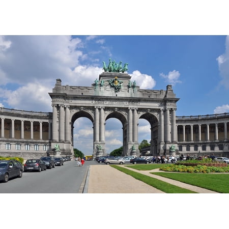 Wall Art Impressions 24x36in Brussels Cinquantenaire Photo Poster Most Beautiful Places in Belgium Belgique
