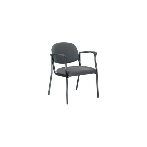 Interion Fabric Guest Chair With Arms Gray